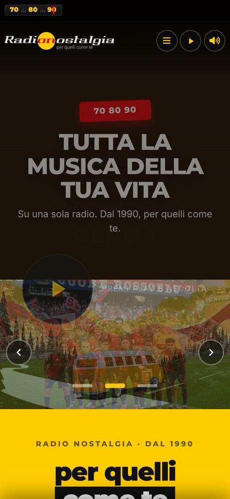 Un sito fatto da noi, aperto sul telefono